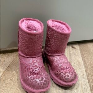UGG Pink Fleece Boots